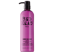 Tigi Bed Head Dumb Blonde Shampoo For Chemically Treated Hair szampon do włosów blond z pompką 750ml