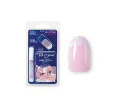 Top Choice Almond sztuczne paznokcie pink z klejem (74165) 1 op. - 24 szt.