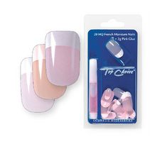 Top Choice French Manicure sztuczne paznokcie różowe (7866R) 1 op.