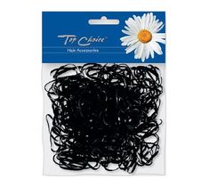 Top Choice gumki do włosów mini czarne (21008) 200 szt.