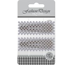 Top Choice – Fashion Design Spinki typu "Pyk" perła srebrna 23842 (1op.- 2 szt.)
