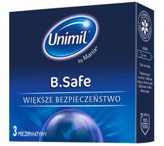 Unimil B.Safe lateksowe prezerwatywy 3szt