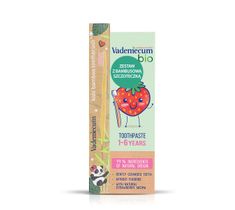 Vademecum Bio Kids Pasta do zębów dla dzieci  1-6 lat Strawberry 50ml +szczoteczka bambusowa do zębów (1 szt.)