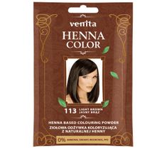 Venita Henna Color ziołowa odżywka koloryzująca z naturalnej henny 113 Jasny Brąz (25 g)