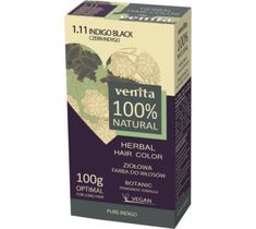 Venita Herbal Hair Color ziołowa farba do włosów 1.11 Czerń Indygo 100g