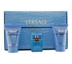 Versace Man Eau Fraiche zestaw woda toaletowa 5ml + żel pod prysznic 25ml + balsam po goleniu 25ml (1 szt.)