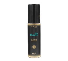 Vollare Cosmetics – Matt Podkład matujący nr 74 Warm Gold (30 ml)