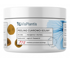 Vis Plantis Herbal Vital Care Peeling cukrowo-solny do ciała Olej Arganowy + Olej Lniany (200 ml)