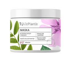 Vis Plantis Vegan Friendly Maska do włosów suchych i matowych -Lukrecja,Lipa i Prawoślaz (400 ml)
