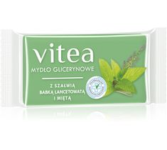 Vitea mydło do każdego typu skóry glicerynowe w kostce z szałwią babką ancetowatą i miętą 75 g