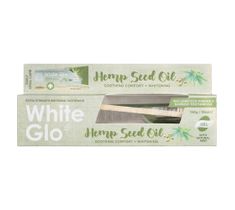 White Glo Hemp Seed Oil Toothpaste wybielająca pasta do zębów z olejem konopnym 150g/115ml + bambusowa szczoteczka