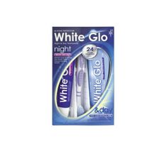 White Glo – Night & Day Whitening Toothpaste zestaw pasta do zębów 65 ml + żel na noc 65 ml + szczoteczka do zębów (1 szt.)