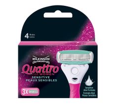Wilkinson Quattro For Women zapasowe ostrza do maszynki do golenia dla kobiet (3 szt.)