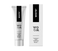 Woom White+ wybielająca pasta do zębów odświeżająca oddech (75 ml)