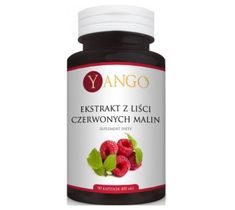 Yango Ekstrakt z liści czerwonych malin suplement diety 90 kapsułek