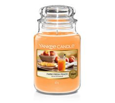 Yankee Candle Świeca zapachowa duży słój Farm Fresh Peach (623 g)