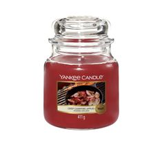 Yankee Candle – Świeca zapachowa średni słój Crisp Campfire Apples (411 g)