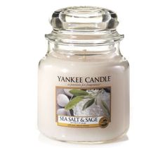 Yankee Candle Świeca zapachowa średni słój Sea Salt & Sage 411g