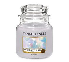 Yankee Candle Świeca zapachowa średni słój Sweet Nothings 411g