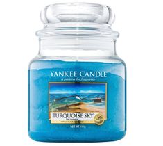 Yankee Candle Świeca zapachowa średni słój Turquoise Sky 411g
