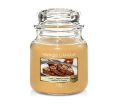 Yankee Candle – Świeca zapachowa średni słój Vanilla French Toast (411 g)