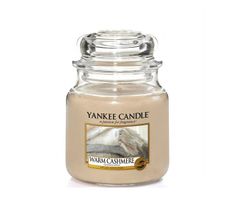 Yankee Candle Świeca zapachowa średni słój Warm Cashmere 411g