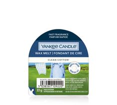 Yankee Candle – Wax Melt wosk zapachowy Clean Cotton (22 g)
