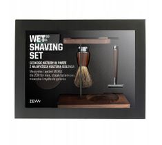 Zew For Men Wet Shaving zestaw maszynka do golenia + pędzel do golenia + miseczka + stojak na pędzel i maszynkę + mydło do golenia 85ml (1 szt.)