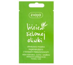 Ziaja Liście Zielonej Oliwki oliwkowa maska regenerująca z kwasem hialuronowym (7 ml)