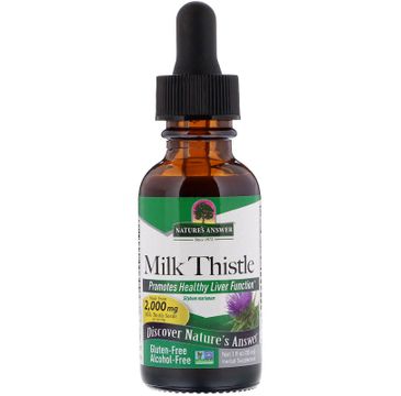 Nature's Answer Milk Thistle ekstrakt z nasion ostropestu plamistego suplement diety w kroplach 30ml