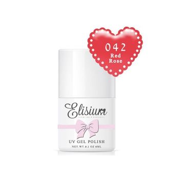 Elisium UV Gel Polish lakier hybrydowy do paznokci 042 Red Rose (8 ml)