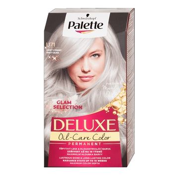 Palette – Deluxe Oil-Care Color farba do włosów trwale koloryzująca z mikroolejkami U71 Mroźne Srebro (1 szt.)