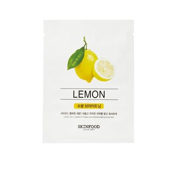 Skinfood – Beauty In A Food Mask Sheet Lemon rozświetlająca maseczka do twarzy w płachcie z ekstraktem z cytryny (18 ml)