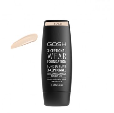Gosh X-Ceptional Wear Foundation Long Lasting Makeup (długotrwały podkład do twarzy 14 Sand 35 ml)