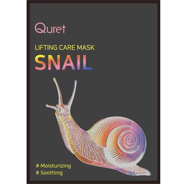 Quret Lifting Care Mask Snail nawilżająca maska z ekstraktem ze śluzu ślimaka (25 g)