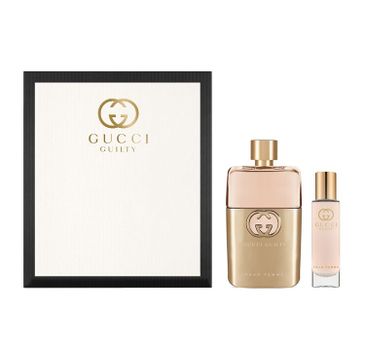 Gucci Guilty Pour Femme zestaw woda perfumowana spray 90ml + miniatura wody perfumowanej 15ml