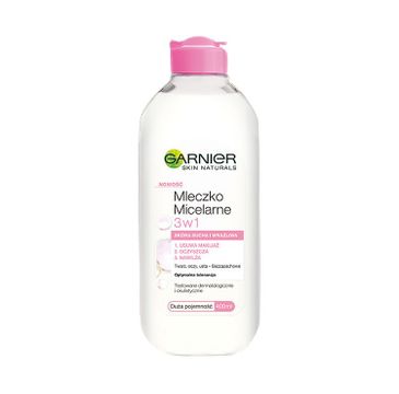 Garnier Skin Naturals mleczko micelarne 3w1 do skóry suchej i wrażliwej (400 ml)