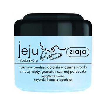 Ziaja – Jeju cukrowy peeling do ciała w czarne kropki (200 ml)