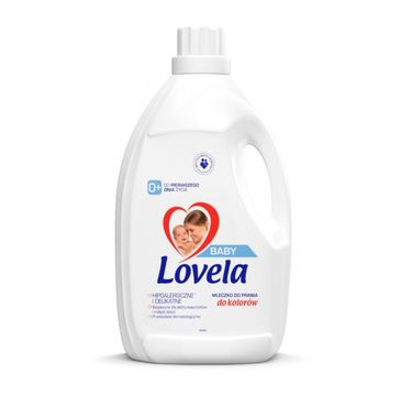 Lovela – Baby hipoalergiczne mleczko do prania ubranek niemowlęcych i dziecięcych do kolorów (2.9 l)