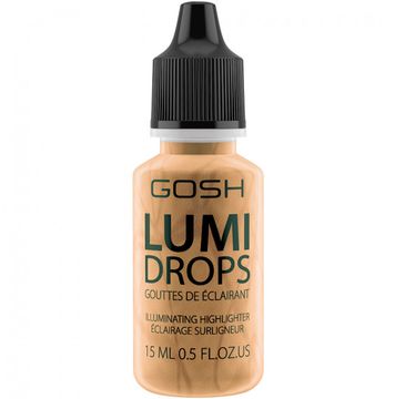 Gosh Lumi Drops Highlighter (rozświetlacz w płynie 014 Gold 15 ml)