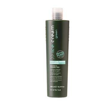 Inebrya Ice Cream Green Moisture Gentle Shampoo nawilżający szampon do wszystkich rodzajów włosów (300 ml)