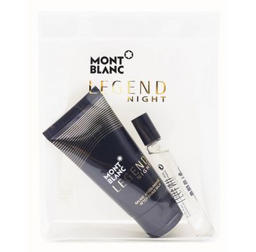 Mont Blanc Legend Night – zestaw miniatura wody perfumowanej (7.5 ml) + balsam po goleniu (50 ml)
