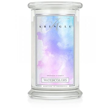 Kringle Candle – świeca zapachowa z dwoma knotami Watercolors (623 g)