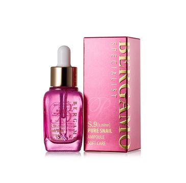 Bergamo S.9 Pure Snail Ampoule Soft Care – serum do twarzy ze śluzem ślimaka (30 ml)