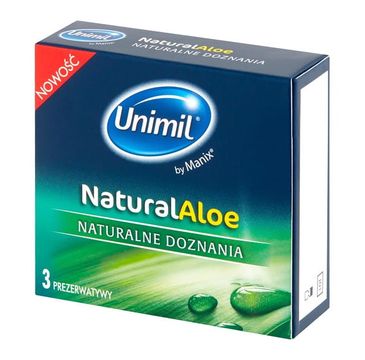 Unimil – Natural Aloe lateksowe prezerwatywy (3 szt.)