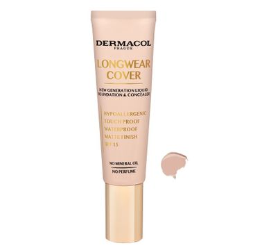 Dermacol – Longwear Cover Make-Up podkład i korektor do twarzy 03 Beige (30 ml_