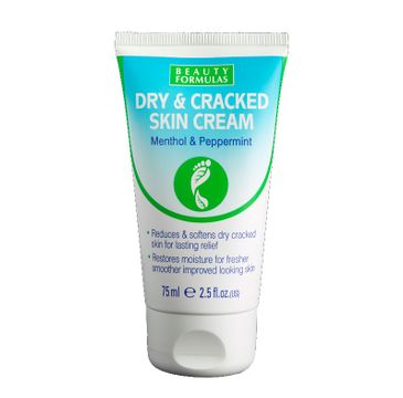 Beauty Formulas –  Dry & Cracked Skin Cream krem do suchej i popękanej skóry stóp (75 ml)