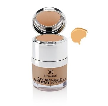 Dermacol – Caviar Long Stay Make-Up & Corrector podkład do twarzy z korektorem 1.5 Sand (30 ml)