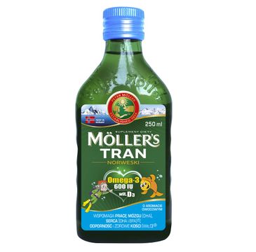 Möller's – Tran Norweski suplement diety Owocowy (250 ml)