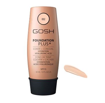 Gosh Foundation Plus+ podkład kryjąco-korygujący (002 Ivory 30 ml)
